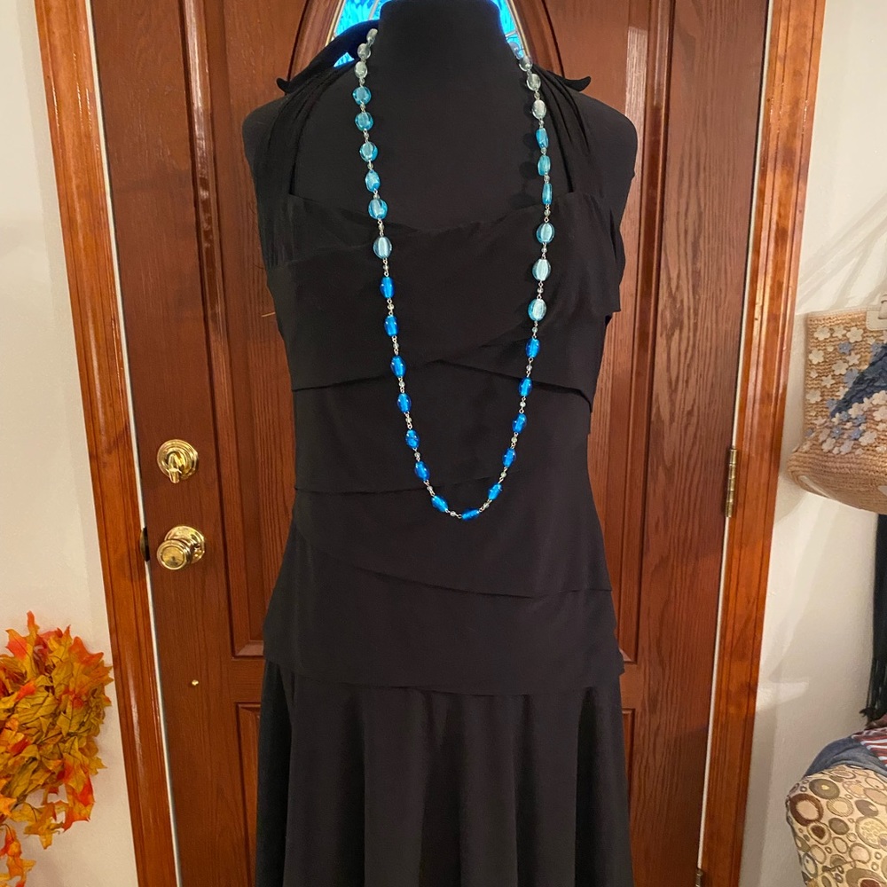White House Black Market little black halter dress size 14